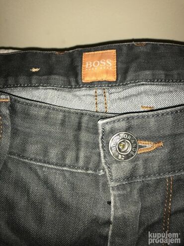 Farmerke: Original Hugo Boss Orange farmerice 33 100% cotton Siva boja — 5