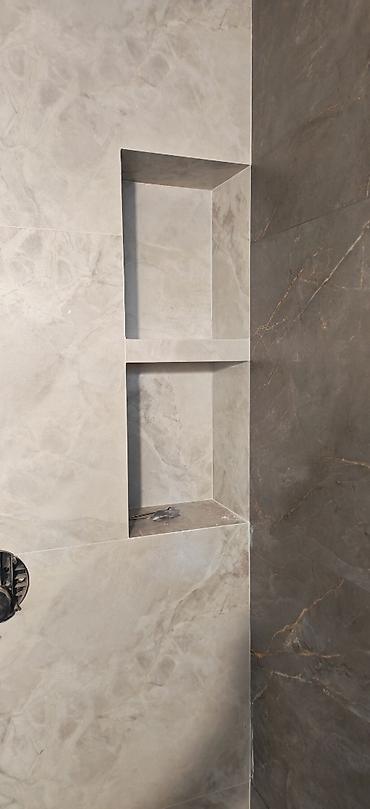Plitə işləri: Kafel metlag işlerinin görülmesi yüksek keyfiyyet de ve seliqeli şekil — 4