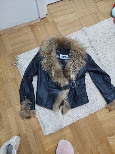 alpha kožna jakna: L (EU 40), Single-colored, Without lining, Fur
