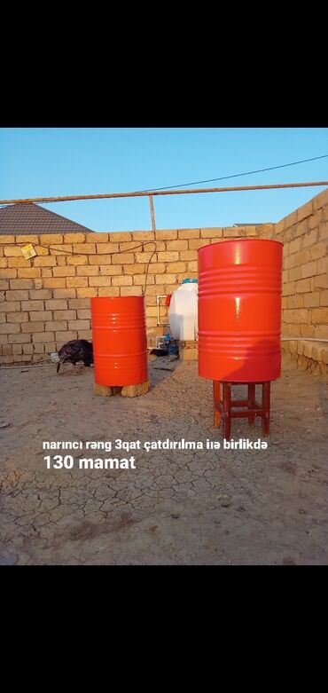 Boçkalar və çəlləklər: Boçka, Metal, Yeni, Ünvandan götürmə, Ödənişli çatdırılma, Rayonlara çatdırılma — 7