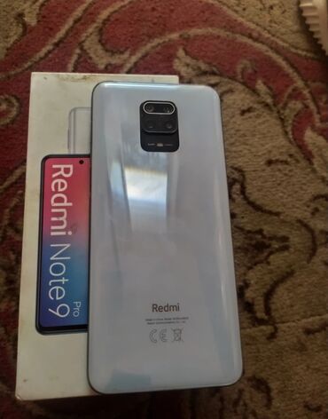 усилитель усилок: Redmi, Redmi Note 9 Pro, Б/у, 64 ГБ, цвет - Белый, 1 SIM, 2 SIM