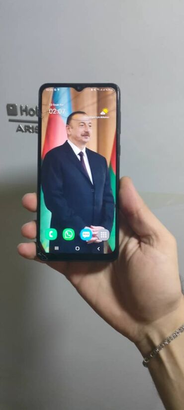 internet nomreler: Samsung Galaxy A02 S, 64 GB, rəng - Qara, Sensor, İki sim kartlı, Face ID