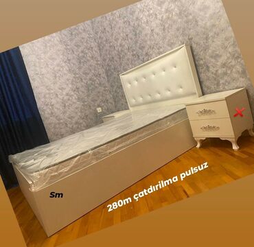 2 спальная кровать: *Taxt sifarişi hazırlanır* Ölçü eni 1m/60sm Uzunu 2 metr Reng seçimi