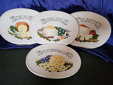 Kuhinjski setovi: Tanjiri za sireve iz 70,80ih.godina. Tanjiri nemacki za — 5