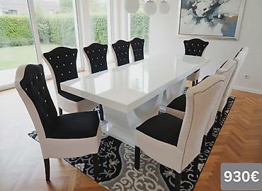 Stilske garniture: Trpezarijski setovi – više modela - Set 1 (prikaz 1 i 4) – 640€: - — 29