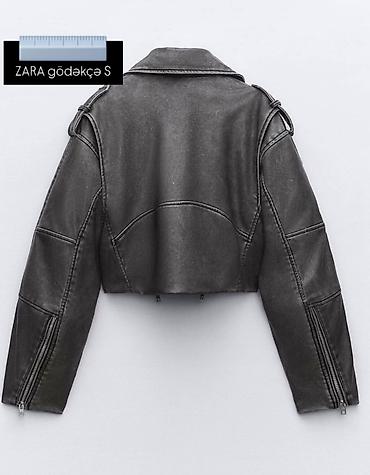 куртка zara: Кожаная куртка, Zara, S — 3