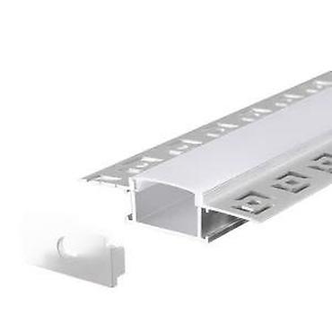 Ostali elektro materijali: ALUMINIJUMSKI PROFIL ZA LED TRAKE 2M UGRADNI RIGIPS PROFIL | — 15