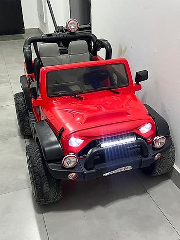 launch pad9: Детский электромобиль-внедорожник (стиль Jeep), ярко‑красный. - — 1