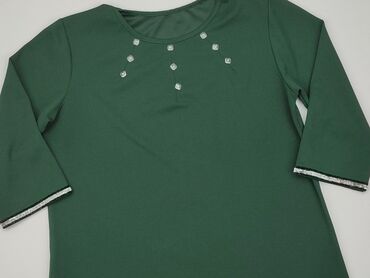 zielone bluzki z bufiastymi rękawami: Блуза жіноча, L, стан - Ідеальний
