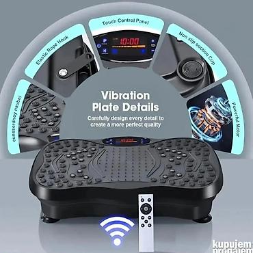 Ostale sprave za vežbanje: Vibraciona fitness platforma sa masažom stopala i elastičnim trakama — 4