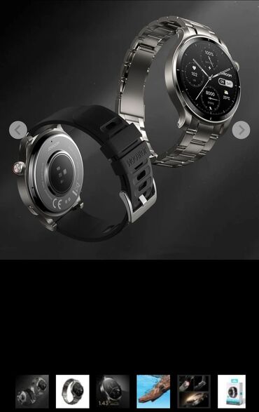 Smart saatlar: Smart saat, Joyroom, Suya davamlı, rəng - Gümüşü — 2