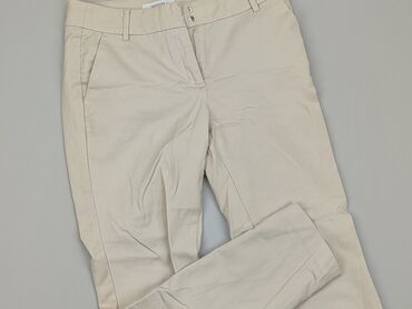 beżowe t shirty damskie: Spodnie materiałowe, Reserved, M, stan - Dobry