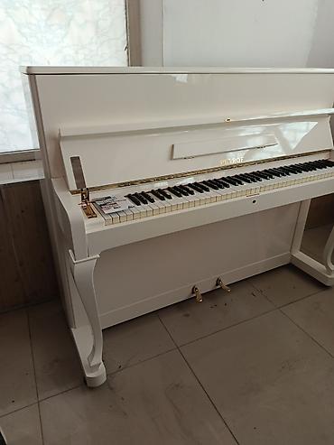 Пианино: Petrof upright piano – klassik dizaynlı ağ rəngdə akustik model — 5