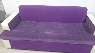 залга диван: Диван-кровать, цвет - Фиолетовый, Б/у