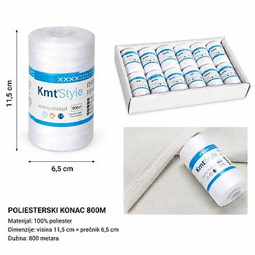 kais za sivacu masinu: KMT Poliesterski konac bela 5201892 Beli poliesterski konac Kmt — 1