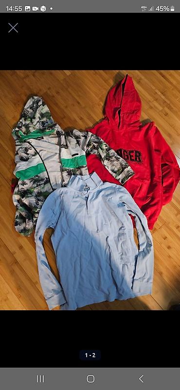 Uşaqlar üçün digər geyimlər: Uşaq geyimləri seti - Qışlıq kapuşonlu jaket: boz-yaşıl-qara rəng — 8