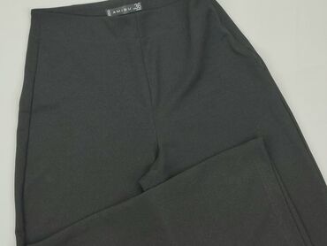 joggery damskie z łańcuszkiem: Material trousers, Amisu, S (EU 36), condition - Perfect