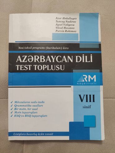 Спорт и хобби: Təzə vəziyyətdədir 
RM nəşrləri Azərbaycan dili test toplusu