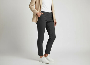Women's Pants: CAMBIO, Spodnie materiałowe damskie, rozmiar L