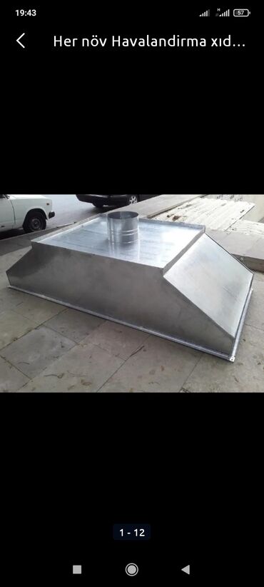 Havalandırma sistemləri: Mətbəx və istehsalat obyektləri üçün havalandırma-kümbəz (aspirasiya) — 1