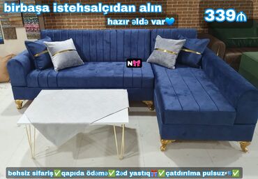 Uşaq və gənc otağı üçün dəstlər: Künc divan, Qonaq otağı üçün, Bazalı, Açılan, Kitab