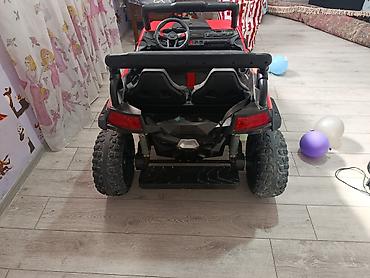 Uşaq üçün elektrik maşınları: Off-road görünüşlü hündür iki nəfərlik,əlavə olaraq arxasında da bir — 3