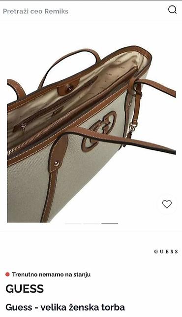 swatch sr626sw: GUESS original tote bag, zaista odlična, kao nova — 2