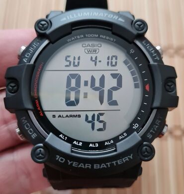 Qol saatları: Yeni, Qol saatı, Casio, rəng - Qara — 5