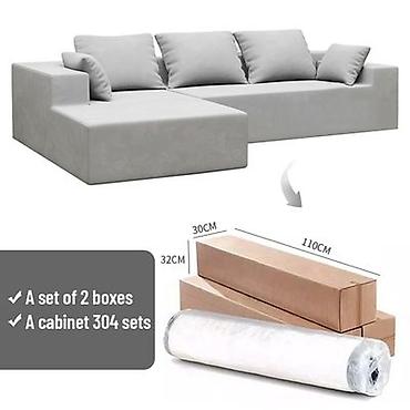 Угловые диваны: Новый без каркасный Хит диван 2025! Г- образный Длинная сторона — 8