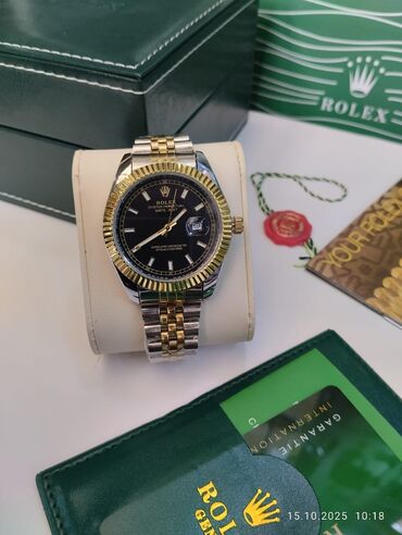 Toy paltarları və aksesuarları: Yeni, Qol saatı, Rolex, rəng - Qara
