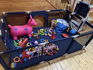 körpü mebel: Uşaq oyun maneyi (playpen) – geniş və təhlükəsiz oyun məkanı - Ölçü — 2