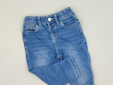 primark spodnie hello kitty: Spodnie jeansowe, Primark, 12-18 miesięcy, stan - Bardzo dobry