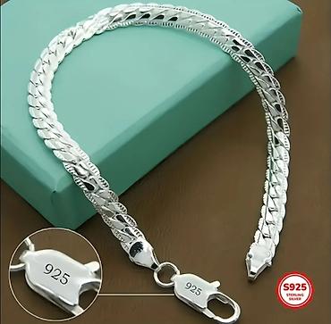 Aksesuarlar: S925 Sterlinq Gümüş Bilərzik 🎁 Qablaşdırma hədiyyə - Material: 925 — 3