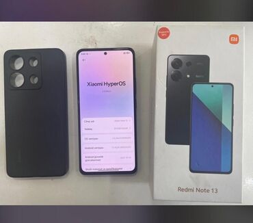 xiaomi redmi note 8 бу: Redmi Note 13, 256 GB, rəng - Qara, Sensor, Barmaq izi, Simsiz şarj