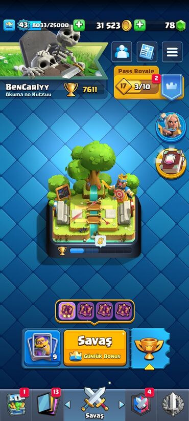 monitor qiymetleri: 7600 kupa Clash royale hesabı barter edilir. Hesabı satmaq yox, daha