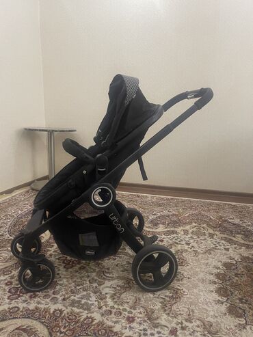 Коляски: Коляска, цвет - Черный, Б/у — 10