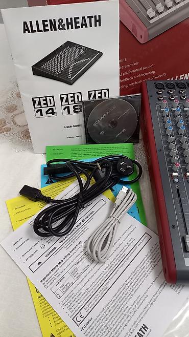mp3 плееры купить: Allen & Heath ZED‑14 — компактный профессиональный стерео-микшер — 9