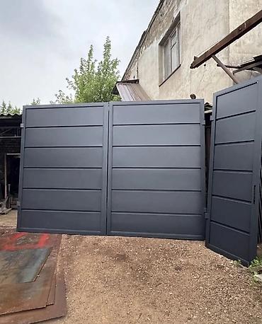 Распашные ворота: Металлические ворота и калитки современного дизайна - Материал — 7