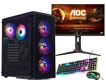 Gaming PC komplekti Kreditle ala bilersiz Rtx 5060 16 ram i7 8 nesil