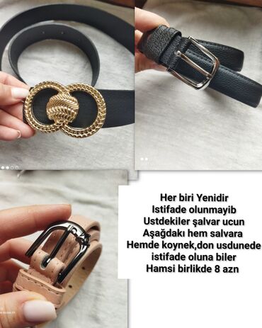 Toy paltarları və aksesuarları: Kəmər, Eko dəri, Yeni
