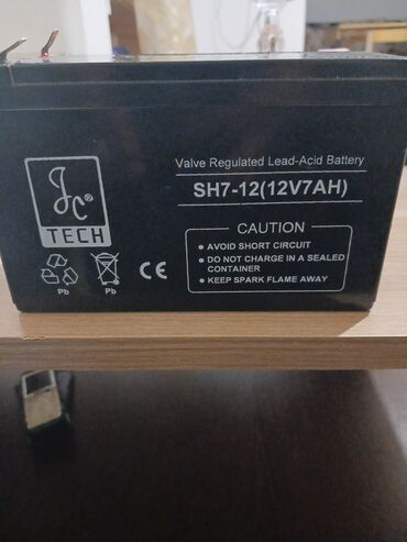 Prosessorlar: JC TECH SH7-12 (12V 7Ah) VRLA akkumulyator - Növ: Valve Regulated