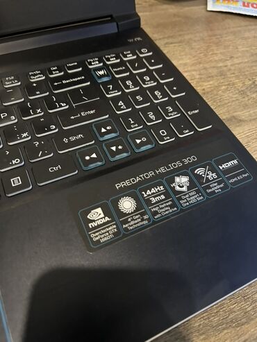 мониторы nvidia g sync: Ноутбук, Acer, 15.6 ", Оюндар үчүн, эс тутум NVMe SSD