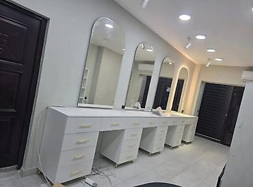 Masa və oturacaq dəstləri: Vizaj/kosmetik üçün işıqlandırmalı makiyaj masası dəsti - Dizayn — 19