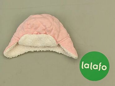 czapka różowa zimowa: Czapka, 52-54 cm, stan - Dobry