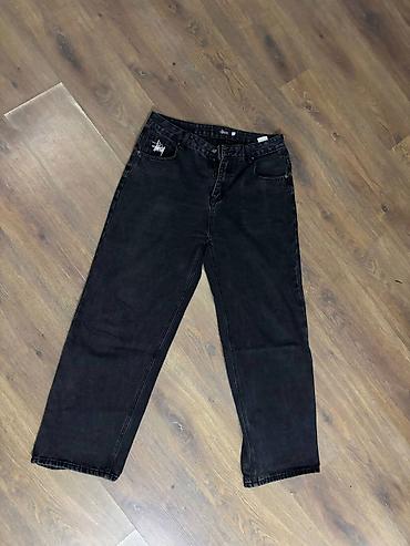 Черные джинсы Stüssy - Цвет: выцветший черный (washed black) -