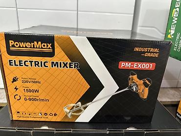 PowerMax PM-EX001 — промышленный электрический миксер для строительных