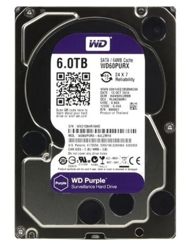 hdd для серверов nl sas near line: Маалымат алып жүрүүчү, Жаңы, Western Digital (WD), HDD, 5 ТБдан көп, 3.5", ПК үчүн