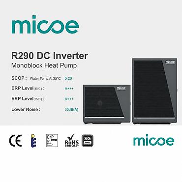Новая модель - Тепловой насос Micoe R290 DC Inverter (моноблок) -