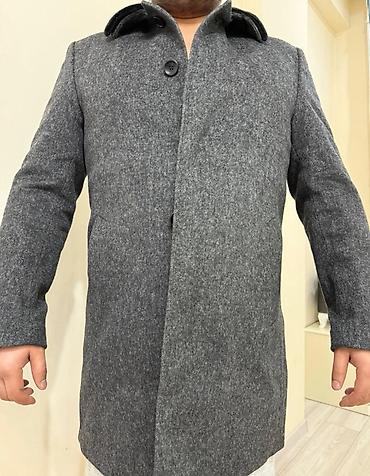 пальто виколо: Мужское пальто, 2XL, Palmonte, Новый, цвет - Серый, Самовывоз — 6