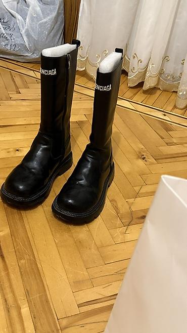 sapo: Çəkmə, Balenciaga, Ölçü: 37, rəng - Qara, İşlənmiş — 3